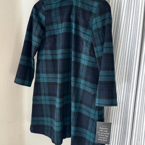 Tuckernuck Blackwatch Plaid Wool Mini Dress – Size XS NWT Retail: ~$300+ - Picture 5 of 10